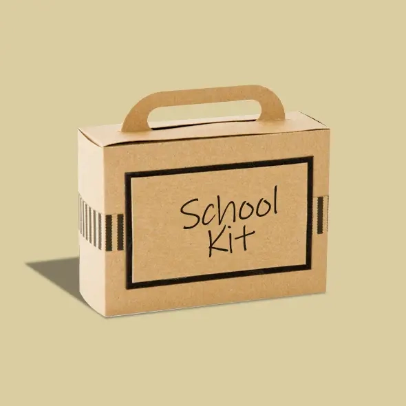 Custom Kraft School Kit Boxes