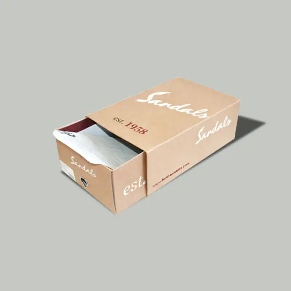 Custom Kraft Sandals Packaging