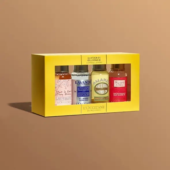 Custom Shower Gel boxes with window