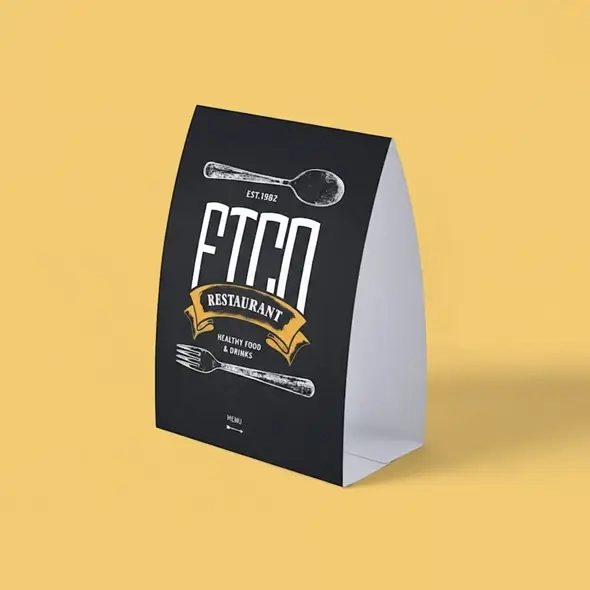 Custom Cardboard Table Tents