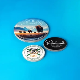 Custom oval roll labels
