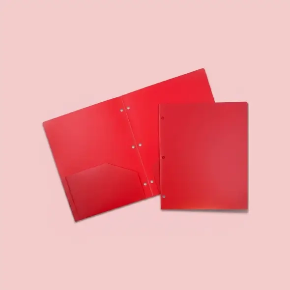 Plastic Folders With Brads