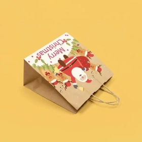 Christmas Paper Gift Bags Custom Christmas paper gift bags
