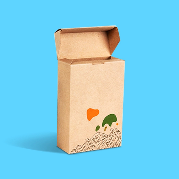 kraft auto lock cap boxes