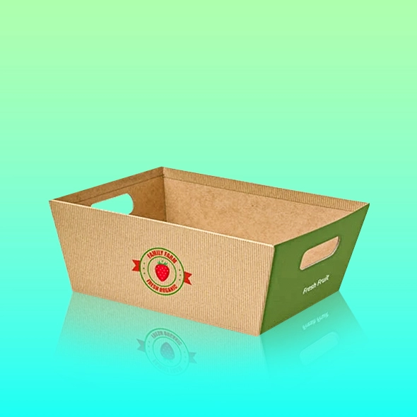 double glue side wall tray kraft