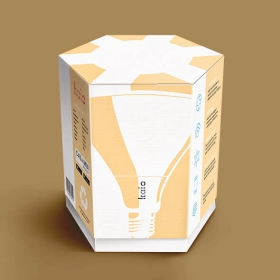 custom hexagon boxes with logo