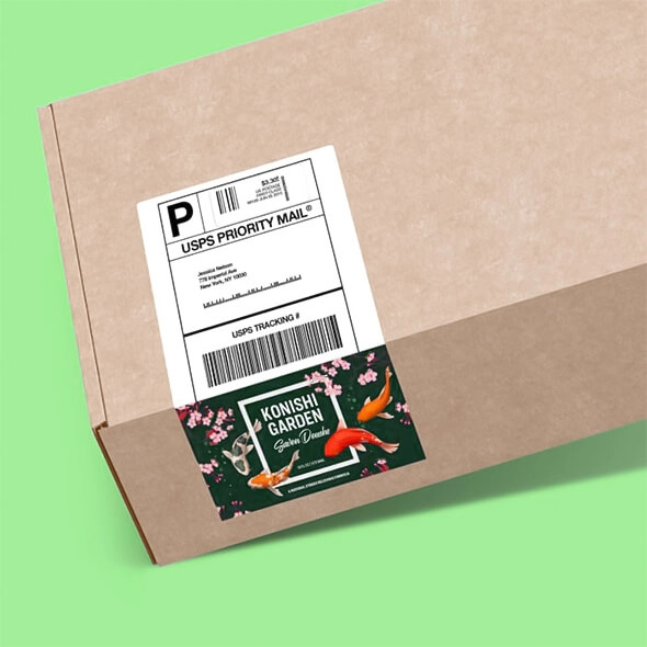 custom business labels with logo