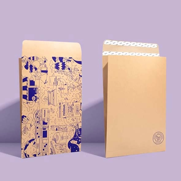 custom kraft mailer envelopes