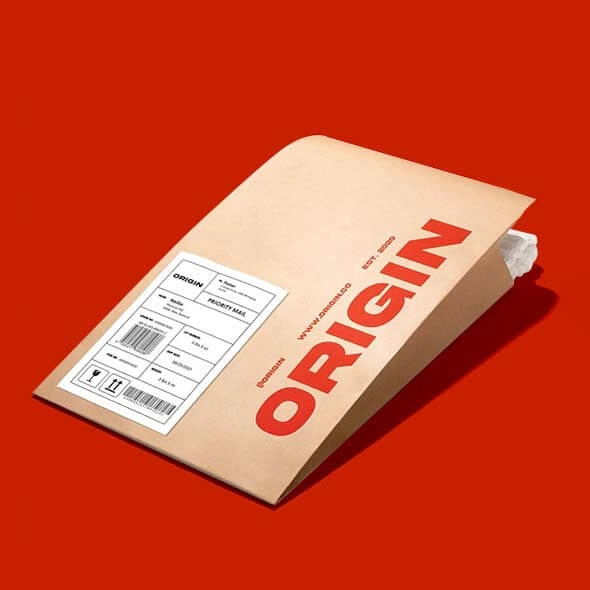 custom kraft mailer with logo