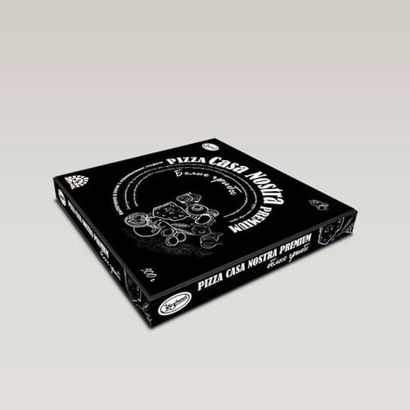 Custom black pizza boxes for sale
