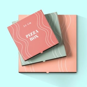 cardboard pizza boxes