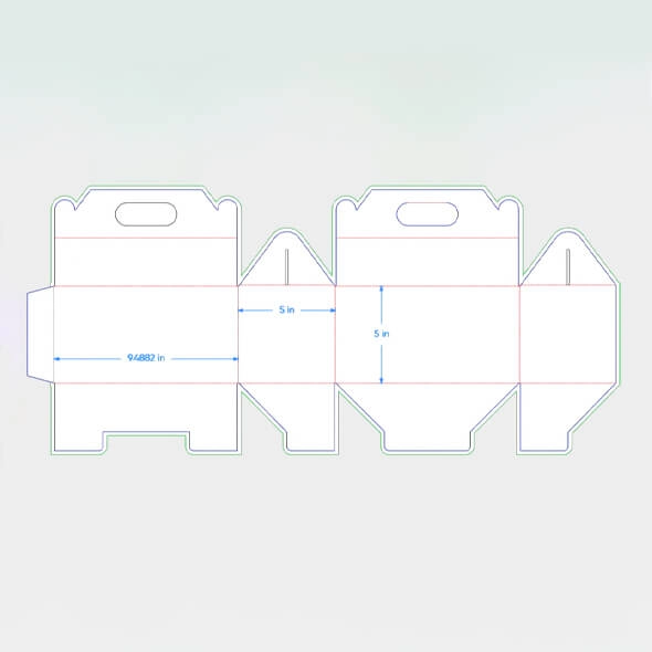 gable box auto bottom template
