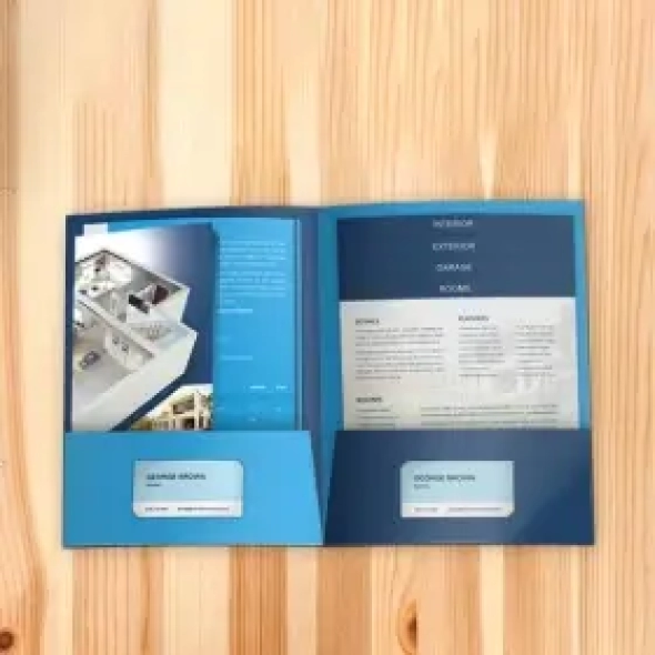 Custom Folder Business cards