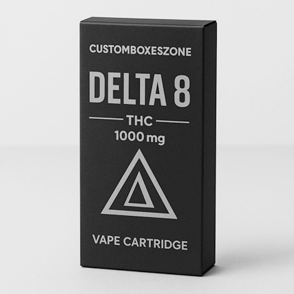 Delta 8 THC Black Kraft Boxes