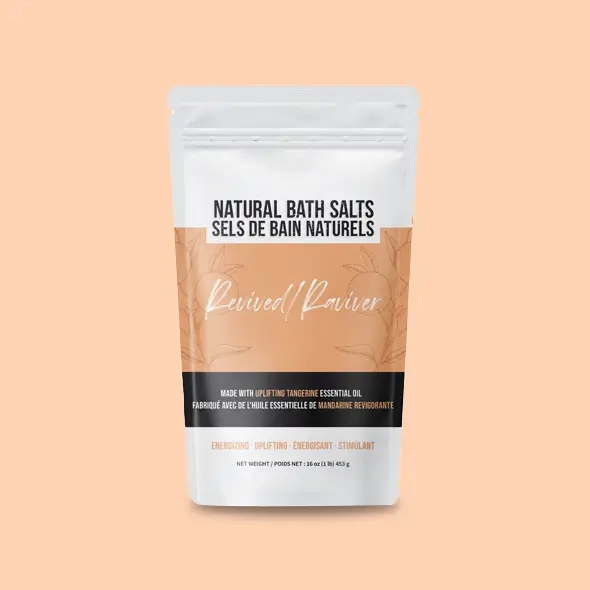 Mylar Bag Bath Salt Packaging