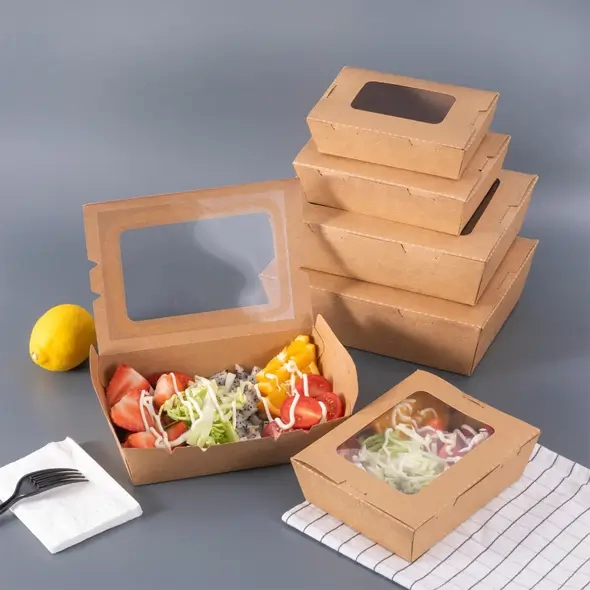 Custom Kraft Salad Box