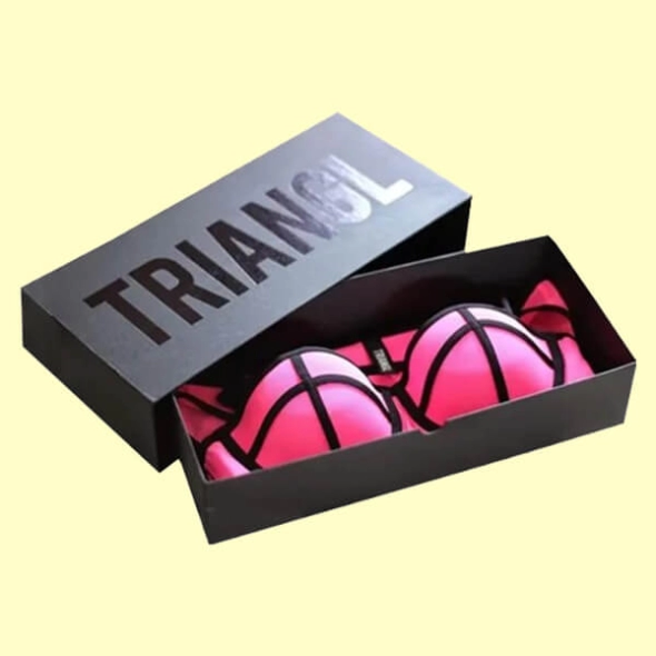 custom foil printed bra boxes