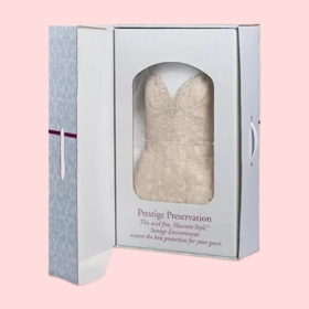 custom wedding dress boxes with window