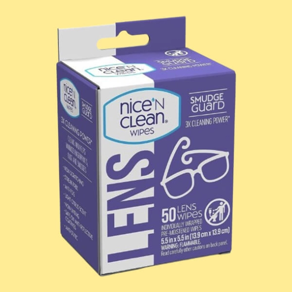 Custom Lens Printed Cleaning Wipes Boxes