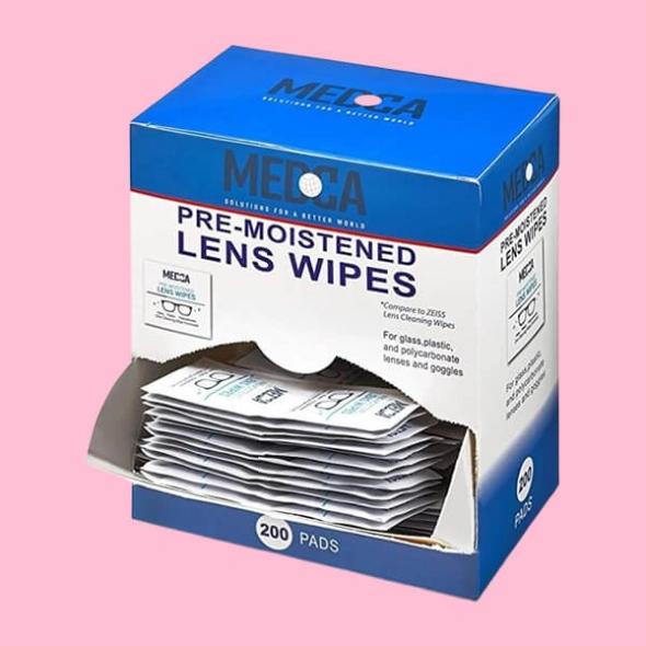 Lens Cleaning Wipes With Logo
