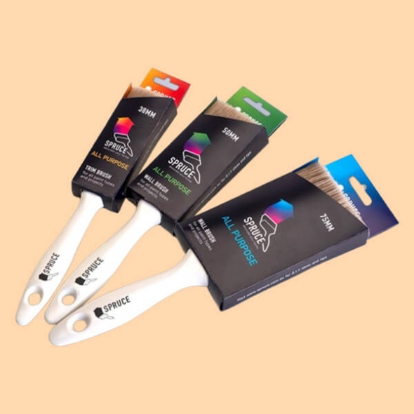 Custom Paint Brushes Packaging With Logo