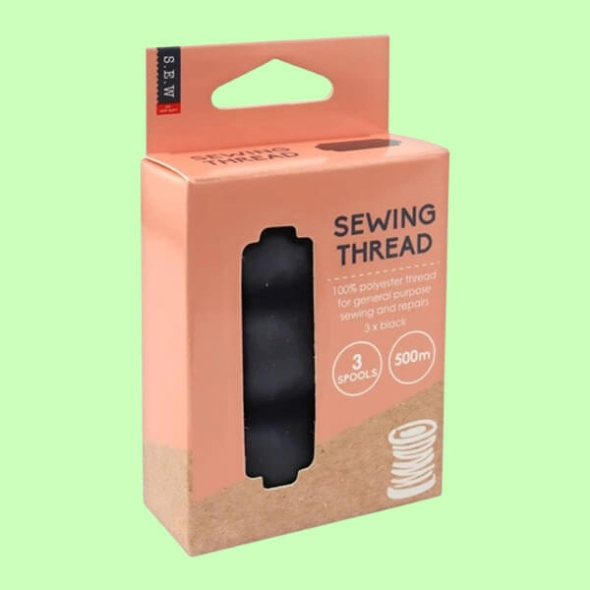 Threads packaigng with die cuts