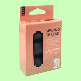 Threads packaigng with die cuts