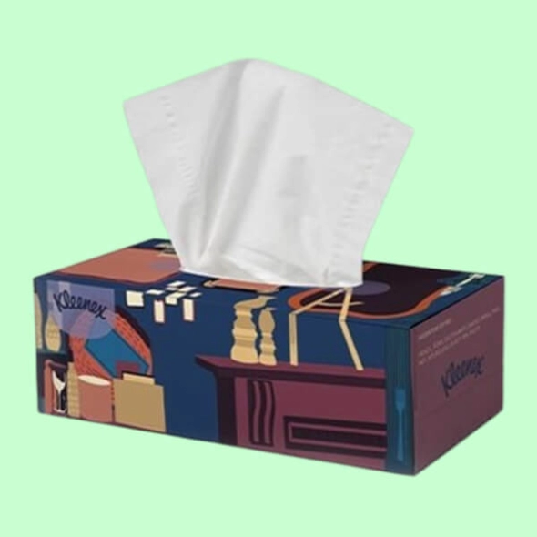 Custom printed Tissue Cover Packaging