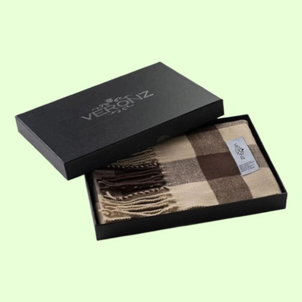 custom two piece cashmere packaging